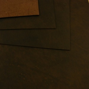 2mm Espresso Brown Waxy Pull Up Leather A4